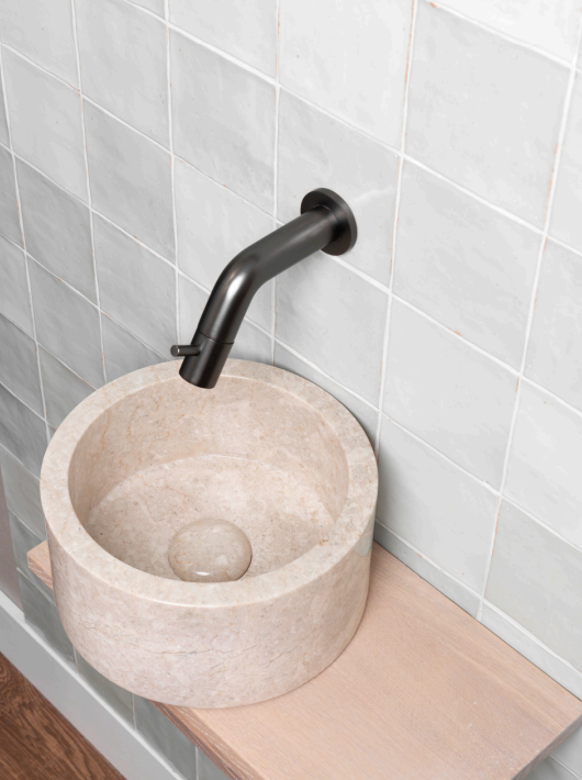 Loutro Bathroomware Waskom Bali | Sand | Ø25 x H12 cm