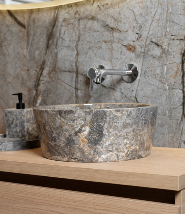 Rene Houtman Waskom Bali | Taupe | Ø40 x H15 cm