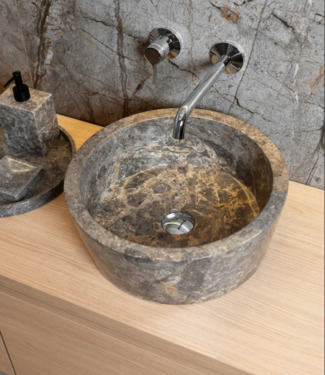 Loutro Bathroomware Waskom Bali | Taupe | Ø40 x H15 cm