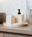 Loutro Bathroomware Badkamerset Met Zeeppompje | Marmer | 3 Kleuren