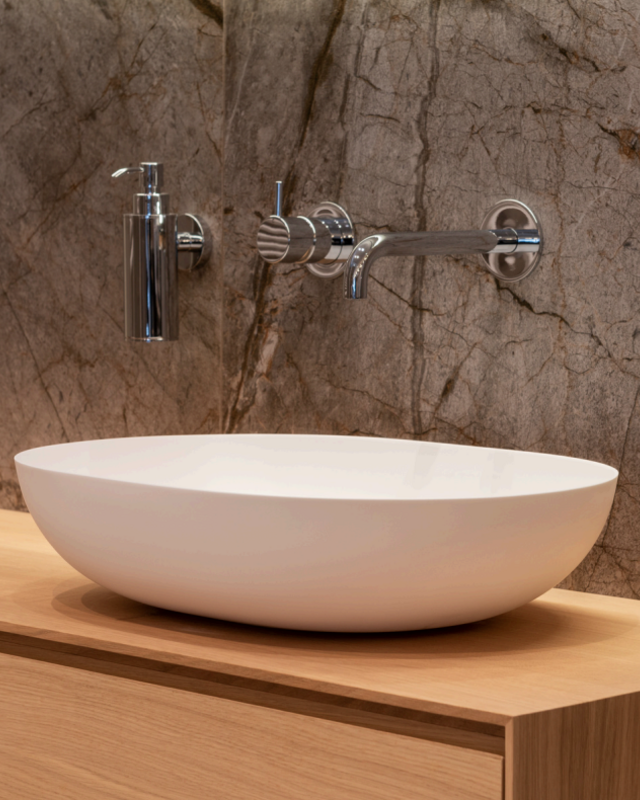 Loutro Bathroomware Waskom Paolo | H11,5xB52xD38 cm | 2 Kleuren