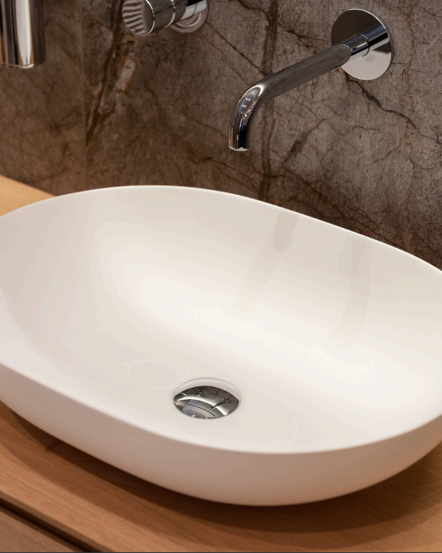 Loutro Bathroomware Waskom Paolo | H11,5xB52xD38 cm | 2 Kleuren