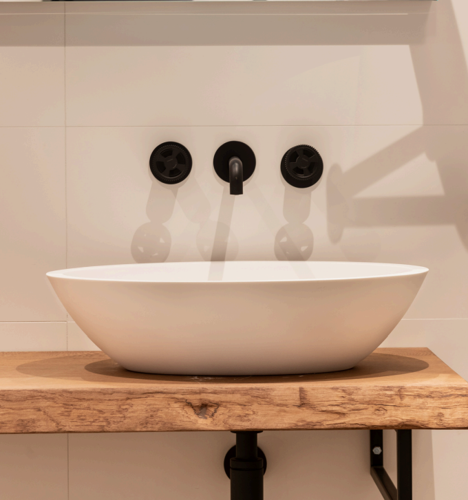 Loutro Bathroomware Waskom Leona | H13,5xB57xD50,5 cm | 2 Kleuren