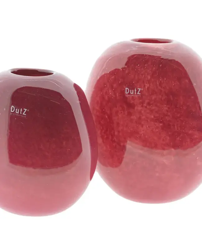 DutZ Vaas Ovali | Framboos Bubbles | 2 Maten