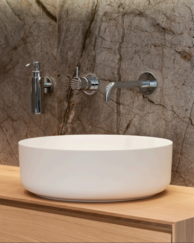Loutro Bathroomware Waskom Malia | Ø40 x H13,5 cm | 2 Kleuren