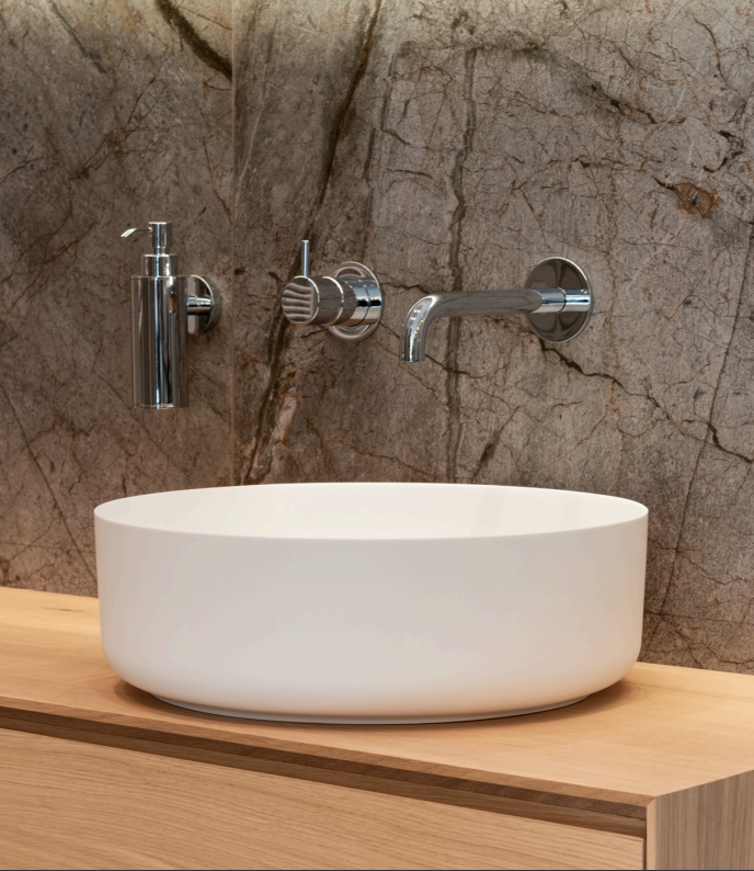 Loutro Bathroomware Waskom Malia | Ø40 x H13,5 cm | 2 Kleuren