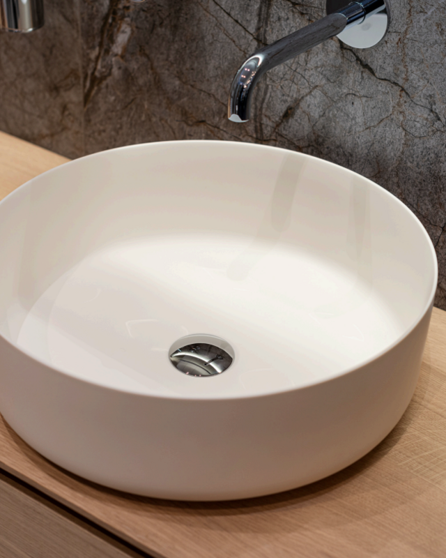 Loutro Bathroomware Waskom Malia | Ø40 x H13,5 cm | 2 Kleuren