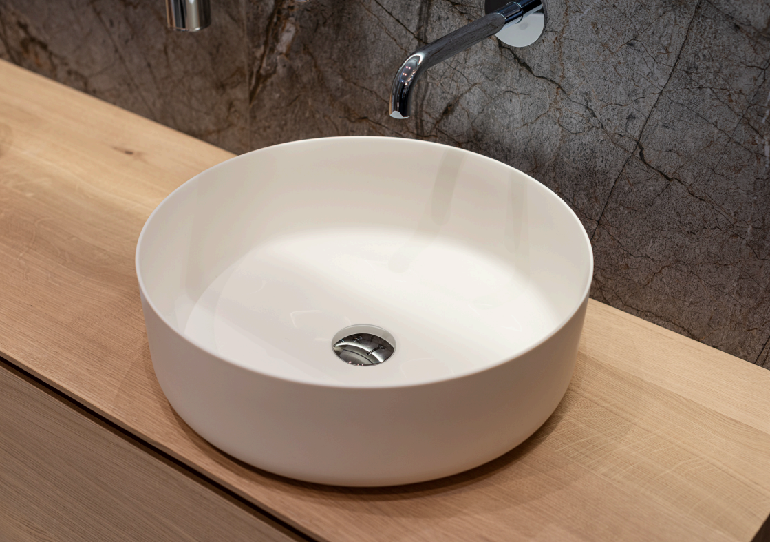 Loutro Bathroomware Waskom Malia | Ø40 x H13,5 cm | 2 Kleuren