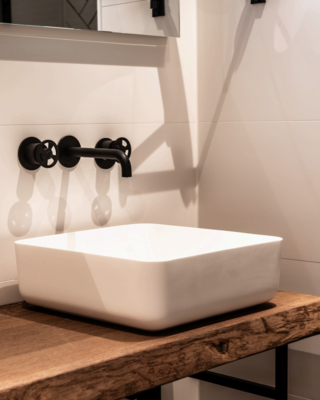 Loutro Bathroomware Waskom Mike | H13,5xB42xD42 cm | 2 Kleuren