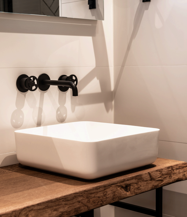 Loutro Bathroomware Waskom Mike | H13,5xB42xD42 cm | 2 Kleuren