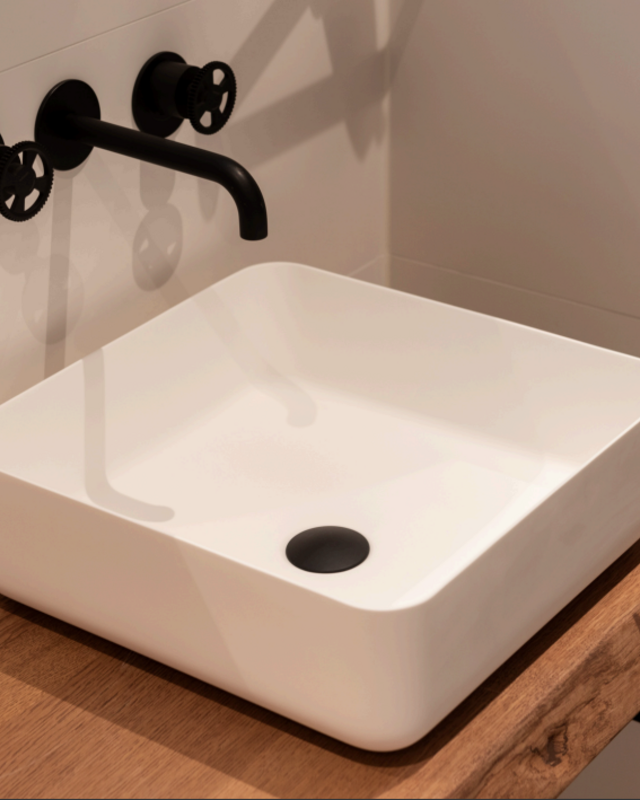 Loutro Bathroomware Waskom Mike | H13,5xB42xD42 cm | 2 Kleuren