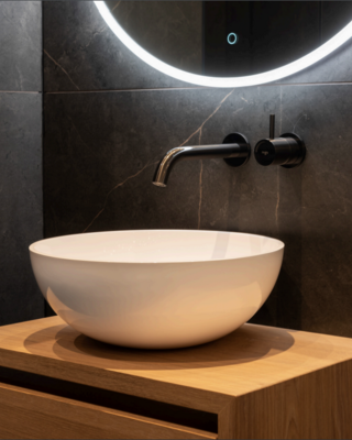 Loutro Bathroomware Waskom Zora | Ø42 x H14 cm | 2 Kleuren