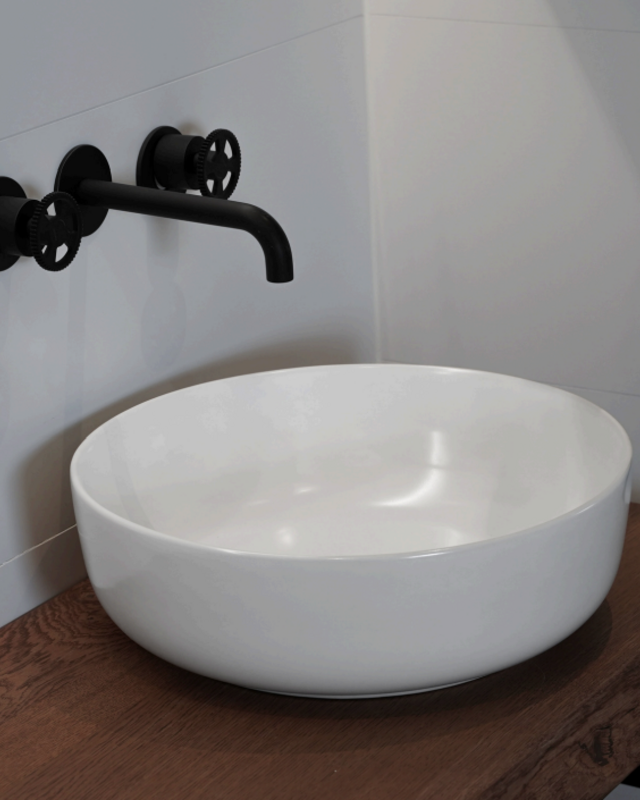 Loutro Bathroomware Waskom Drossia | Ø41,5 x H13 cm | 2 Kleuren
