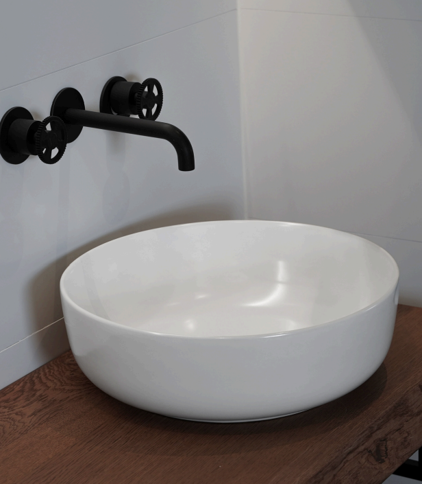 Loutro Bathroomware Waskom Drossia | Ø41,5 x H13 cm | 2 Kleuren