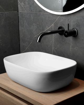 Loutro Bathroomware Waskom Spiro | H13,5xB48xD32,5 cm | 2 Kleuren