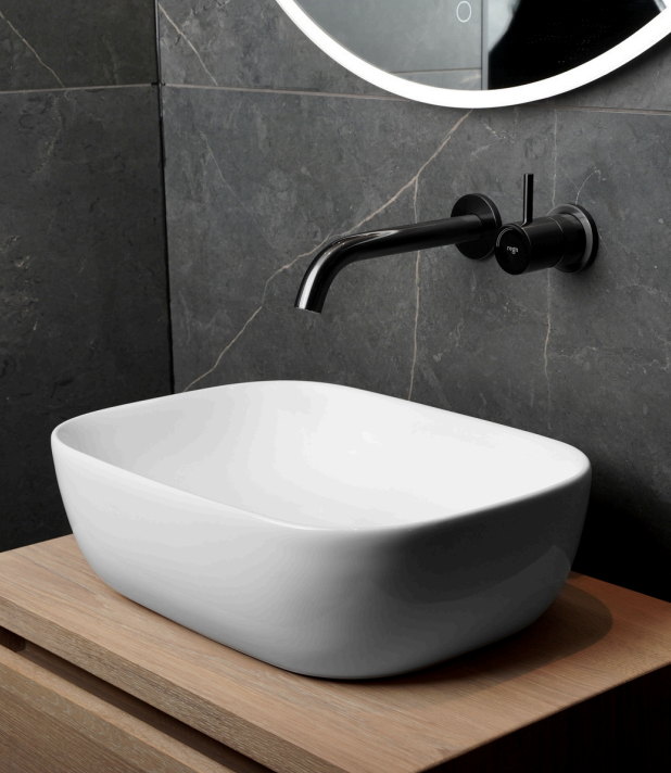 Loutro Bathroomware Waskom Spiro | H13,5xB48xD32,5 cm | 2 Kleuren