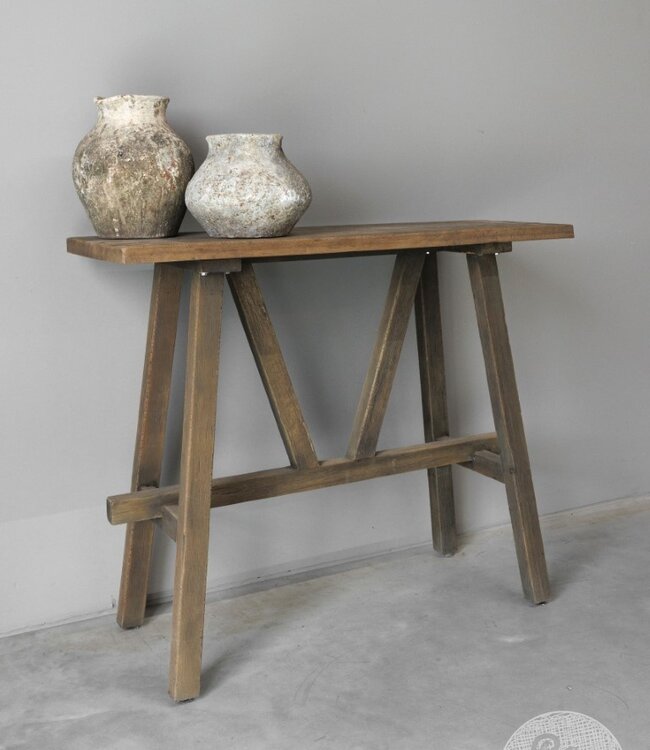 Be-Uniq Oude Houten Sidetable | H87 x B100 x D40 cm