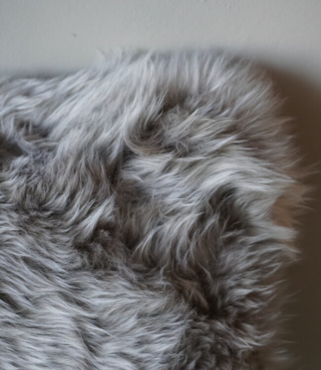 Luksa Home Collection Schapenvacht Kussen Beige 40x40 Cm