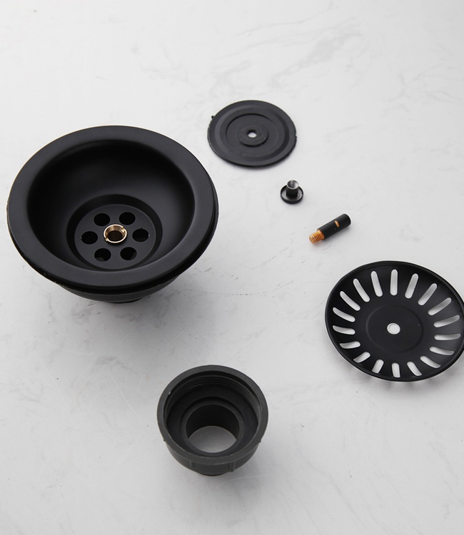 Rene Houtman Landelijke zwarte gootsteen afvoer 11 Cm