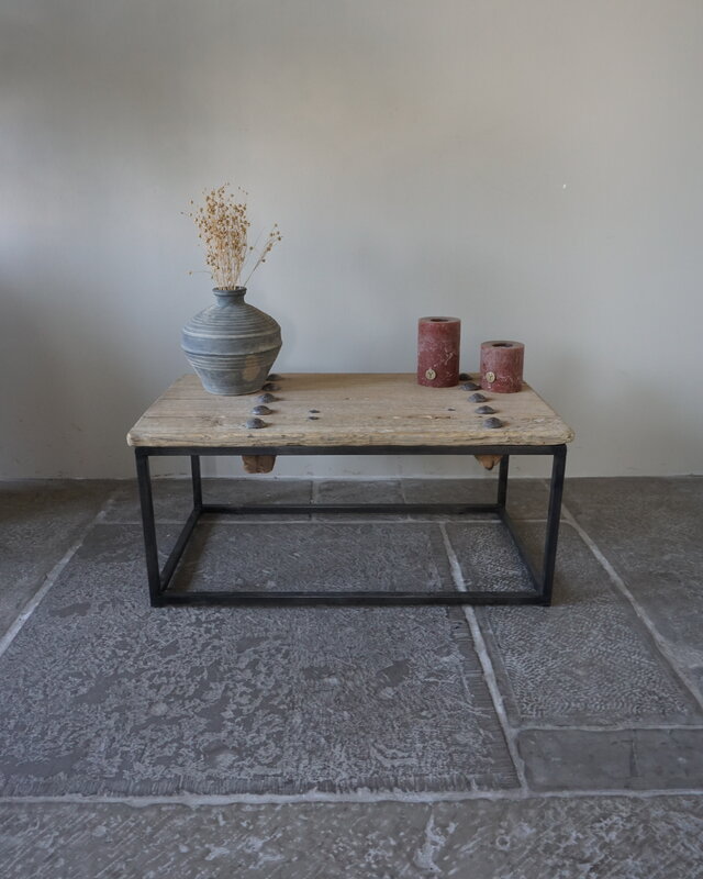 Rene Houtman Salontafel India | Oud Hout | H38,5 x B86 x D50 cm