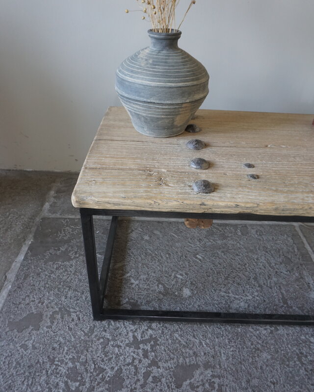 Rene Houtman Salontafel India | Oud Hout | H38,5 x B86 x D50 cm