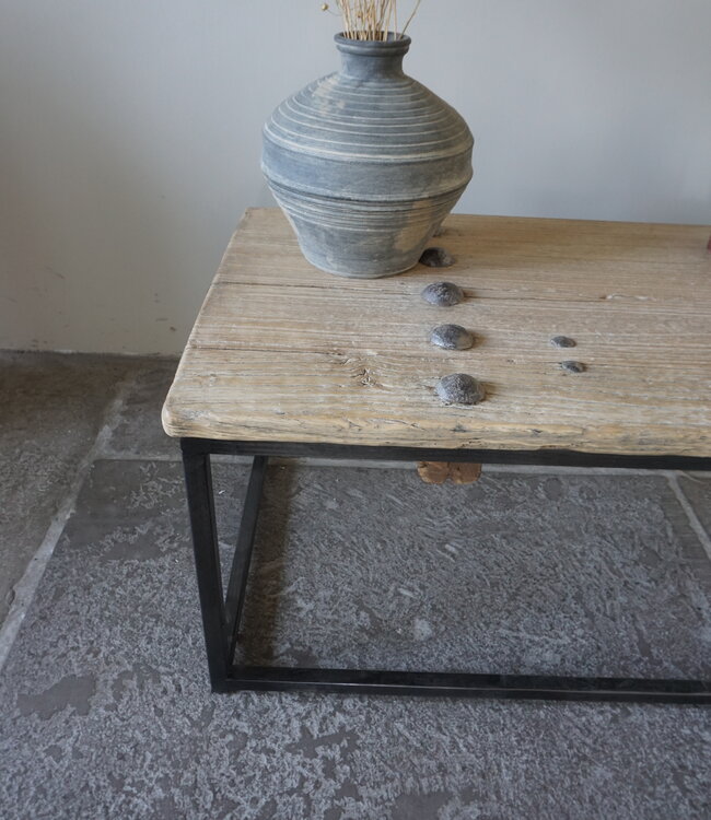 Rene Houtman Salontafel India | Oud Hout | H38,5 x B86 x D50 cm