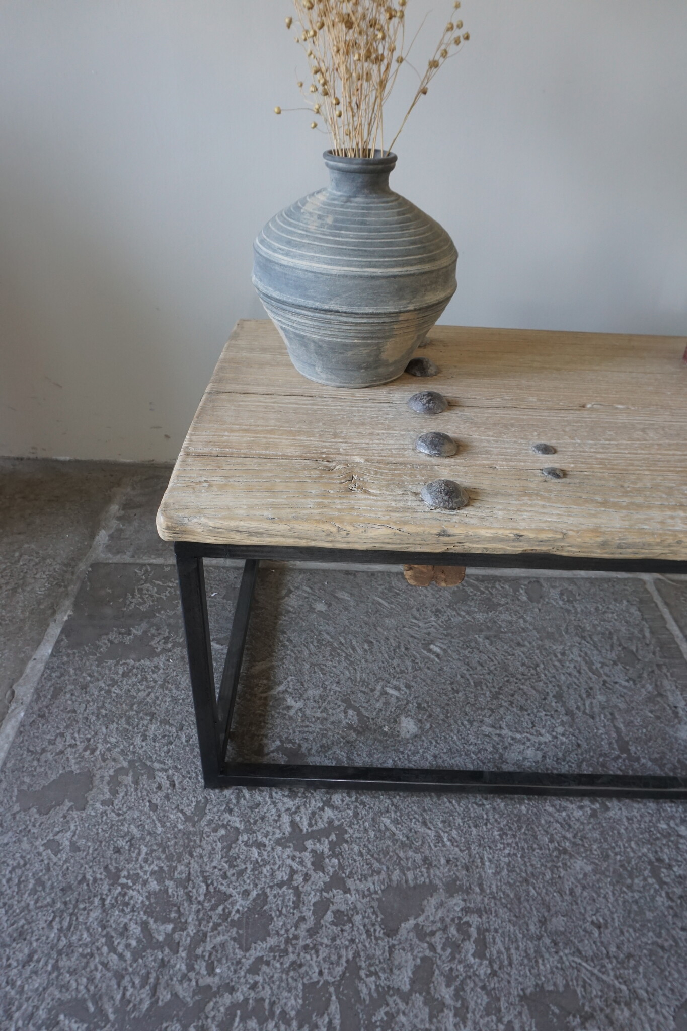 Rene Houtman Salontafel India | Oud Hout | H38,5 x B86 x D50 cm