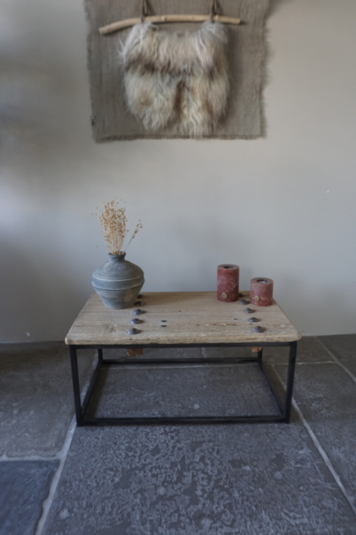 Rene Houtman Salontafel India | Oud Hout | H38,5 x B86 x D50 cm