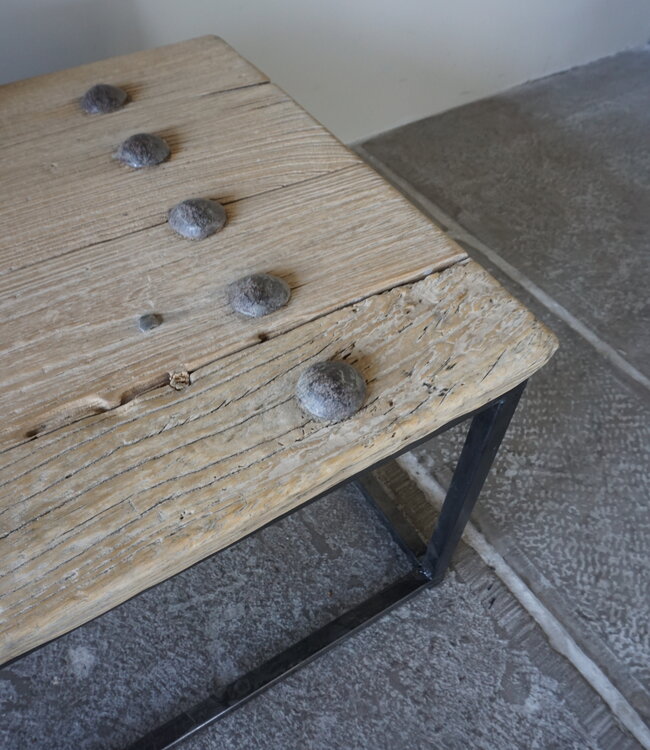 Rene Houtman Salontafel India | Oud Hout | H38,5 x B86 x D50 cm