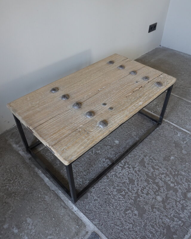 Rene Houtman Salontafel India | Oud Hout | H38,5 x B86 x D50 cm