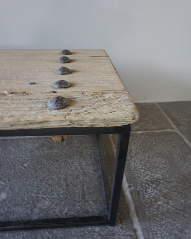 Rene Houtman Salontafel India | Oud Hout | H38,5 x B86 x D50 cm
