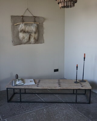 Rene Houtman Salontafel India | Oud Hout | H36 x B171 x D48 cm