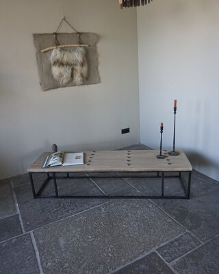 Rene Houtman Salontafel India | Oud Hout | H37 x B173,5 x D49,5 cm