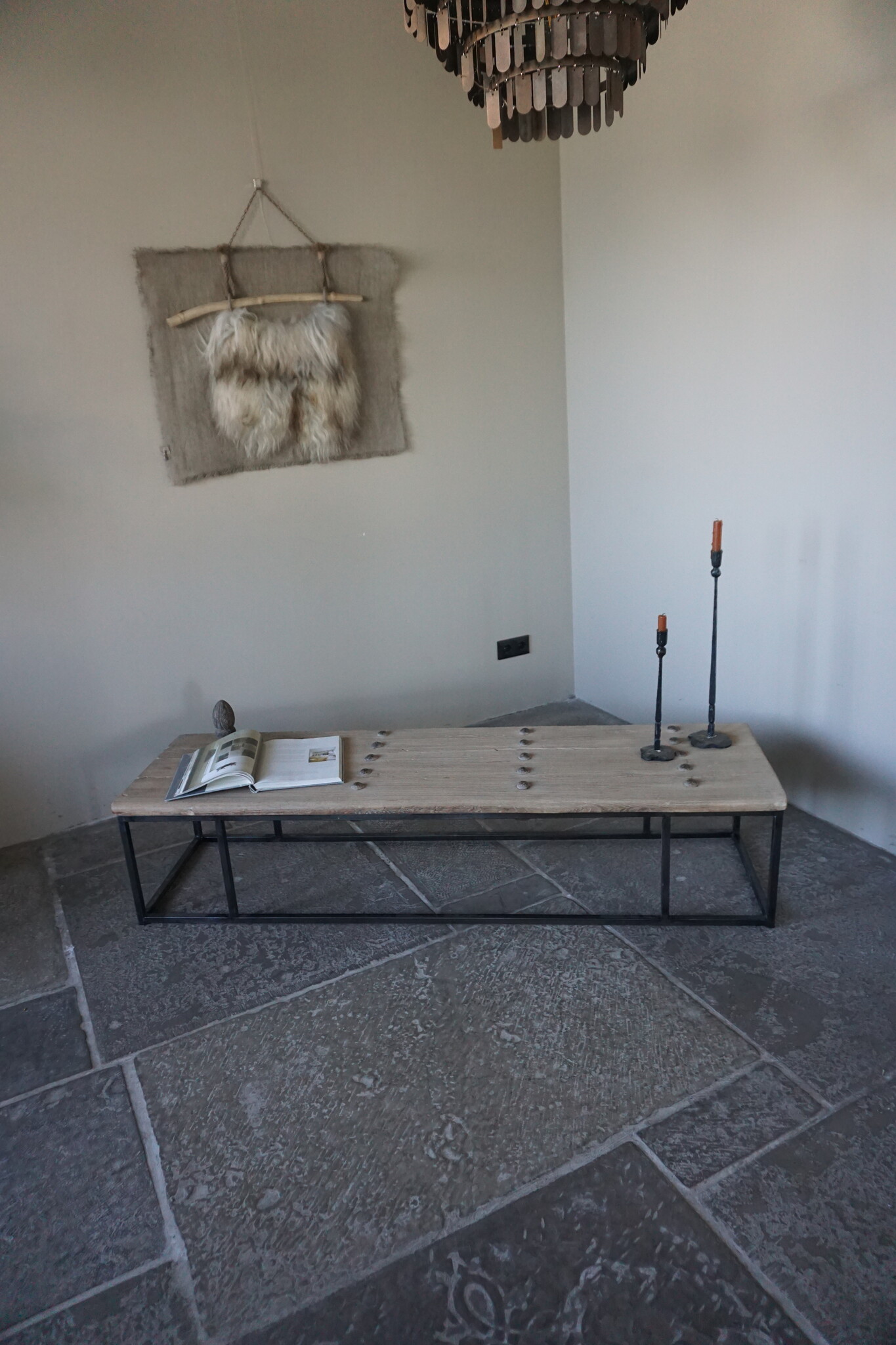 Rene Houtman Salontafel India | Oud Hout | H37 x B173,5 x D49,5 cm