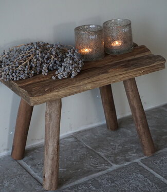 Rene Houtman Decoratie Krukje | Bruin | H37 x B50 x D31 cm