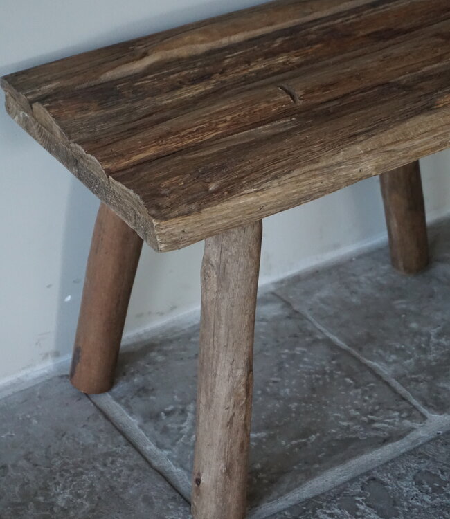 Rene Houtman Decoratie Krukje | Bruin | H37 x B50 x D31 cm