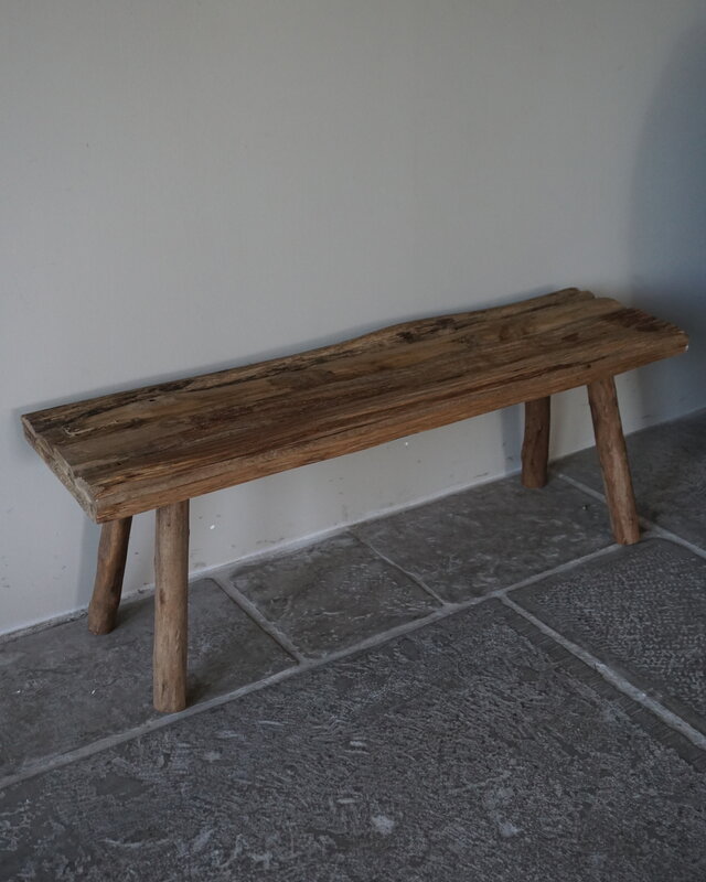 Rene Houtman Decoratie Krukje | Bruin | H36 x B98 x D30 cm
