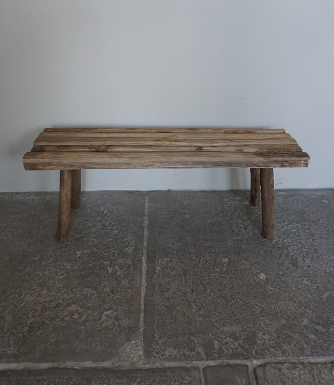 Rene Houtman Decoratie Krukje | Bruin | H36 x B98 x D30 cm