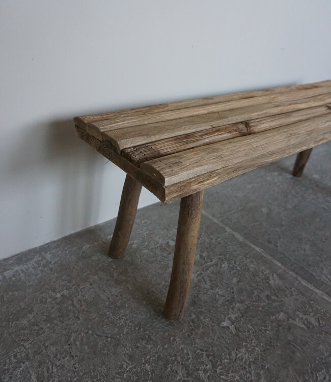 Rene Houtman Decoratie Krukje | Bruin | H36 x B98 x D30 cm