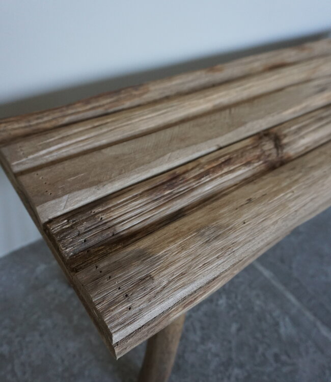 Rene Houtman Decoratie Krukje | Bruin | H36 x B98 x D30 cm