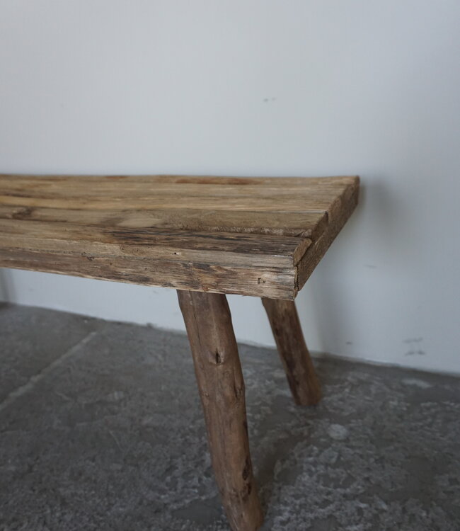 Rene Houtman Decoratie Krukje | Bruin | H36 x B98 x D30 cm