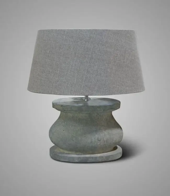 Brynxz Ovalen Vintage Tafellamp - Zonder Lampenkap - 30 x 17 x 26 cm