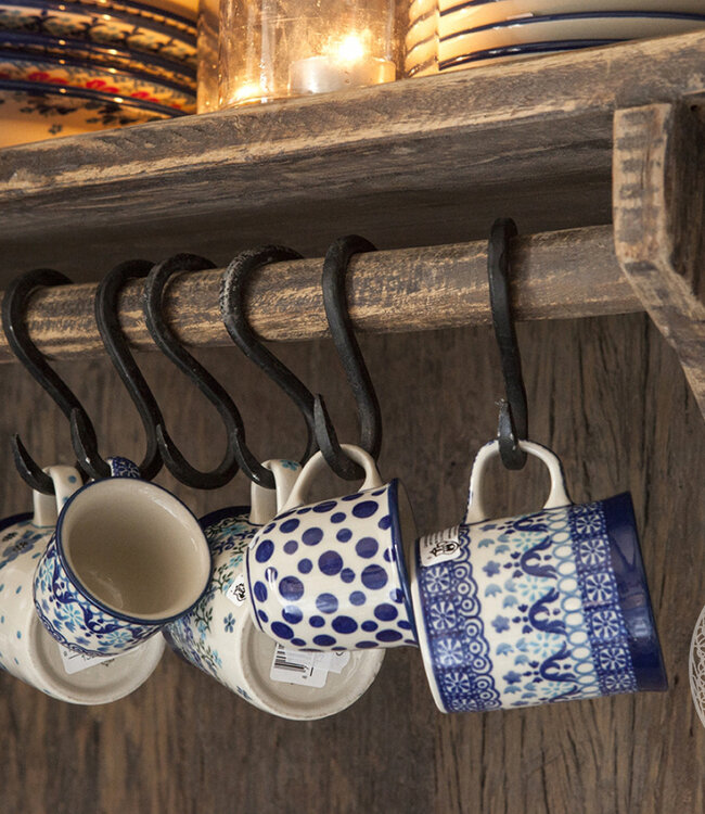 Be-Uniq Smeedijzer S-Haak | Set van 4 | 2 Maten