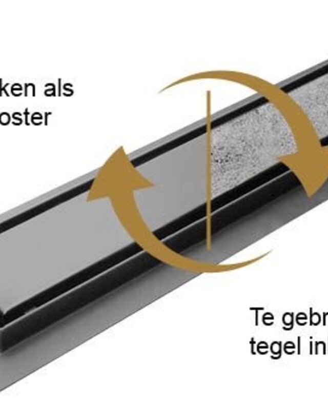 Wiesbaden Douchegoot | Gun Metal | 4 Maten