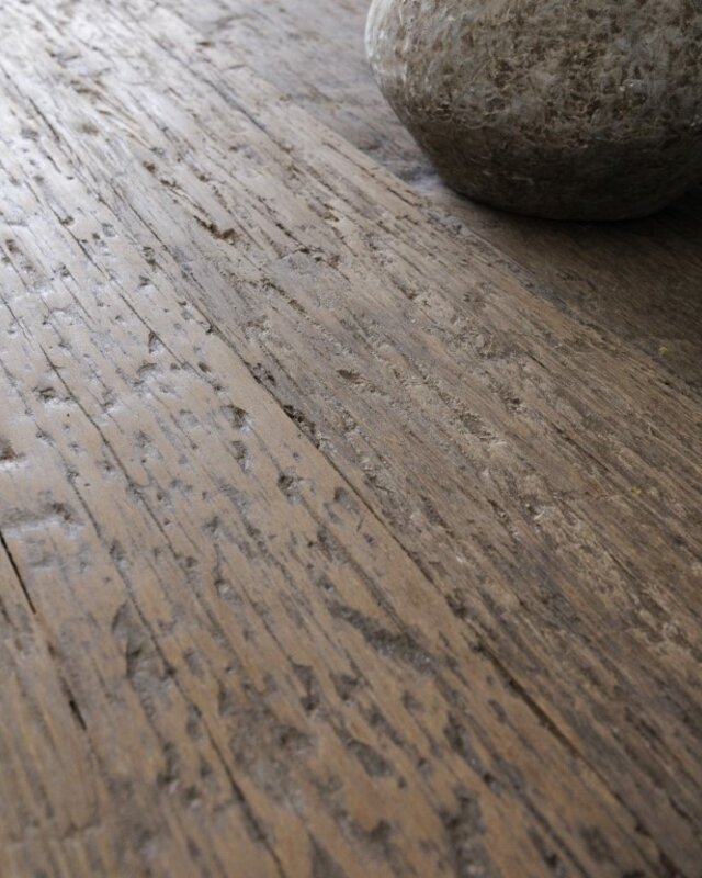 Be-Uniq Eettafel Kolom | Oud Verweerd Hout | H79 x D140 cm
