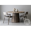 Eettafel Kolom | Oud Verweerd Hout | H79 x D140 cm