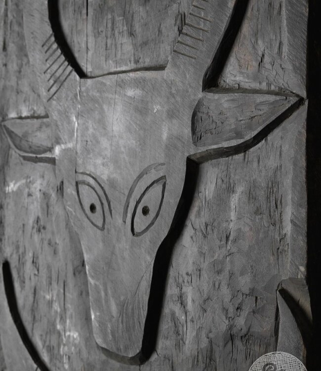 Be-Uniq Origineel Oud Tribal Paneel | Birma | H180xB74xD7 cm