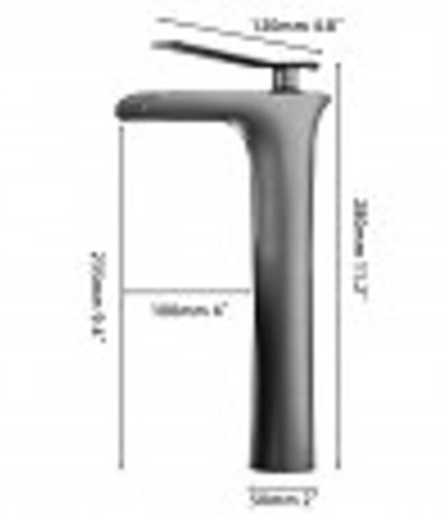 Rene Houtman Waterval Mengkraan Gun Metal | H280 mm