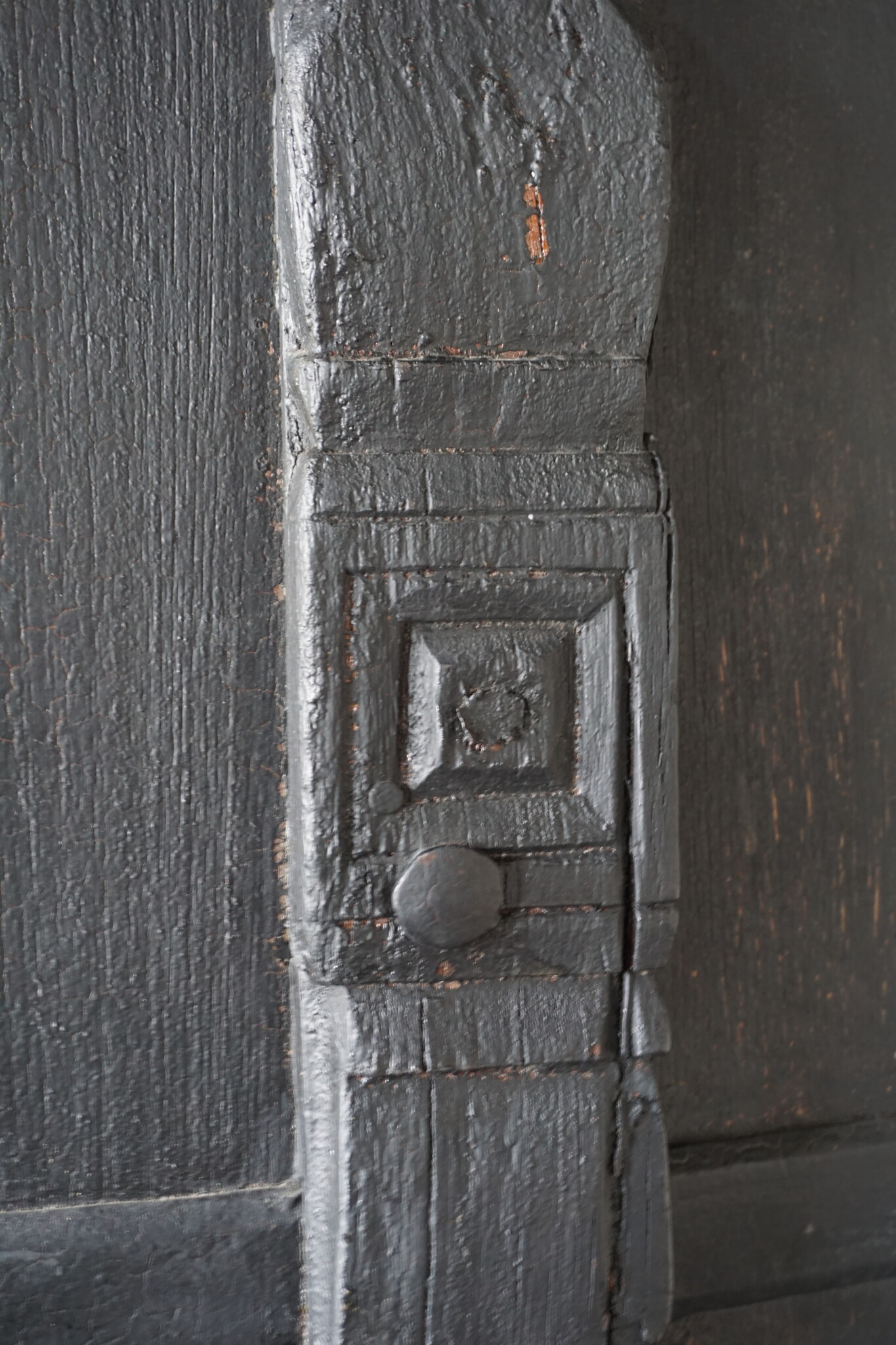 Rene Houtman Oude Kast | 2-Deurs | Zwart | H195 x B88 x D38 cm