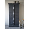 Oude Kast | 2-Deurs | Zwart | H195 x B88 x D38 cm